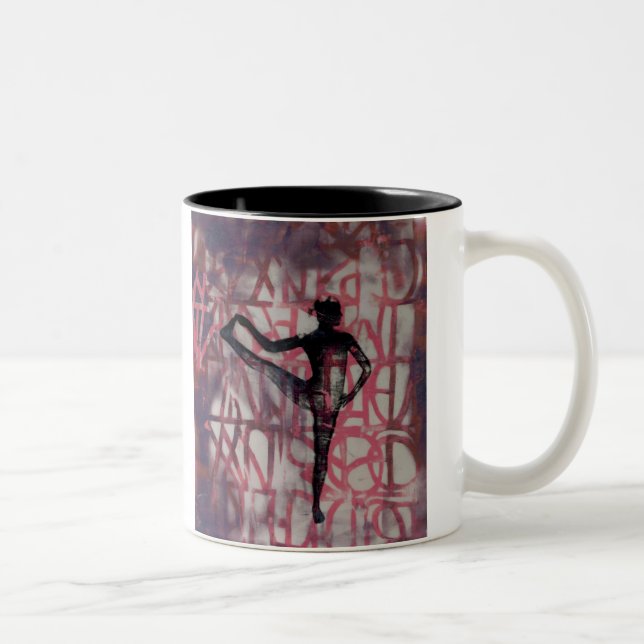 2 Couleurs Fille de yoga d'Utthita - tasse (Droit)