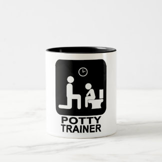 2 Couleurs Folle tasse d'entraîneur - blanc