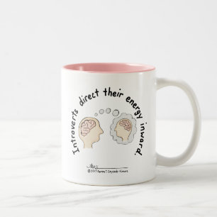 2 Couleurs Fondements introvertis : D'énergie tasse à deux