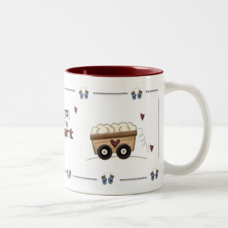 2 Couleurs Fonte de bonhomme de neige ma tasse de coeur