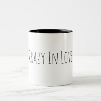 2 Couleurs Fou dans la belle tasse de café d'amour avec votre