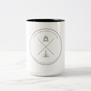 2 Couleurs Glamp Camps logo tasse à café
