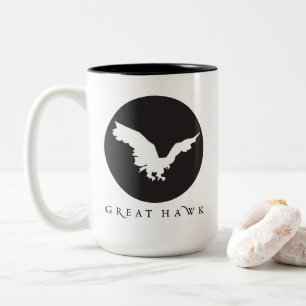 2 Couleurs Grande tasse de café de faucon