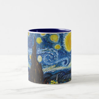 2 Couleurs Grande tasse de nuit étoilée