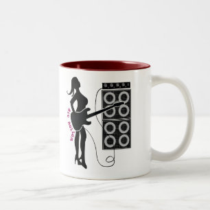 2 Couleurs Grande tasse inférieure de guitare basse