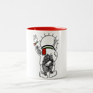 2 Couleurs Handala (enfant palestinien) sur la tasse