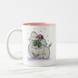 2 Couleurs Haute tasse de Truie-ciety - rose