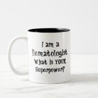 hématologue tasse à café à deux tons