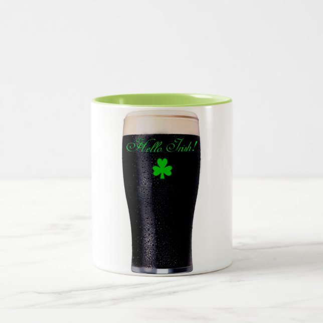 2 Couleurs Image de pinte de guinness pour la tasse (Centre)