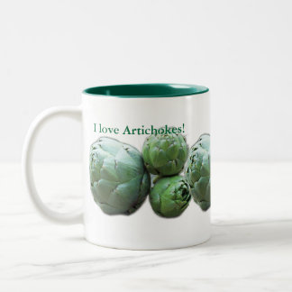 2 Couleurs J'aime des artichauts - tasse