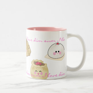 2 Couleurs J'aime la tasse de dim sum