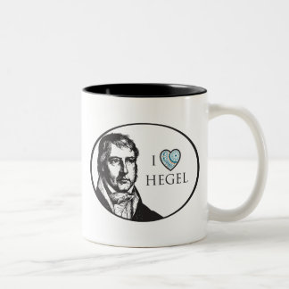 2 Couleurs J'aime la tasse de Hegel