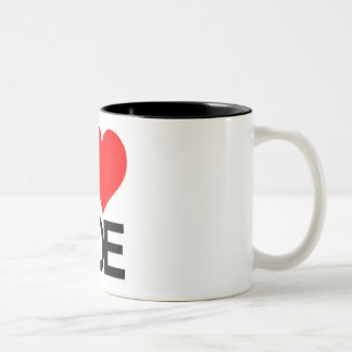 2 Couleurs J'aime la tasse de Joe Coffe