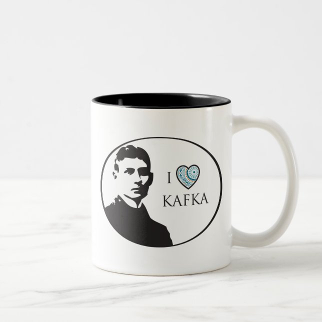 2 Couleurs J'aime la tasse de Kafka (Droit)