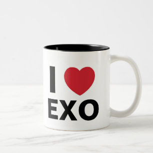 2 Couleurs J'aime la tasse d'Exo