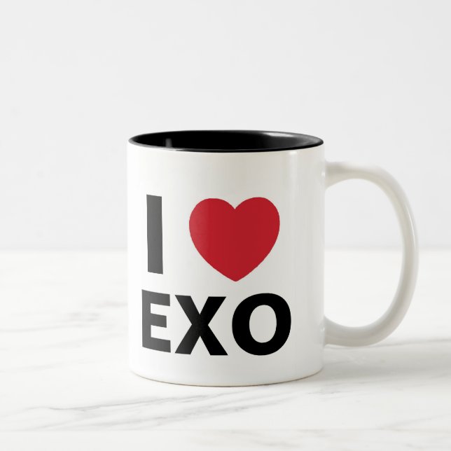 2 Couleurs J'aime la tasse d'Exo (Droit)
