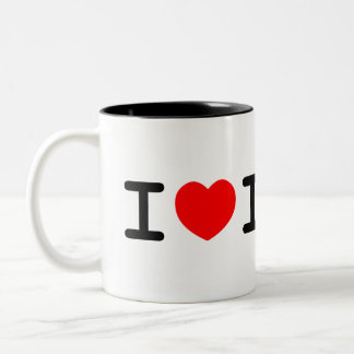 2 Couleurs J'aime la tasse d'ICAC
