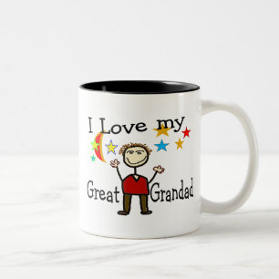 2 Couleurs J'aime ma grande tasse de café de papy