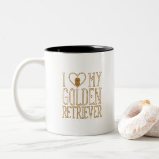 2 Couleurs J'aime ma tasse de golden retriever