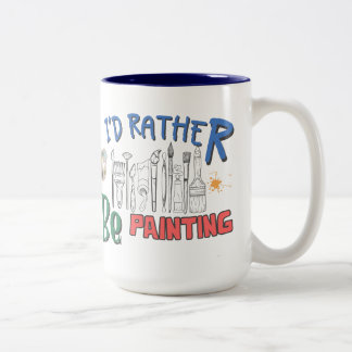 2 Couleurs je préférerais peindre une tasse en céramique 15oz
