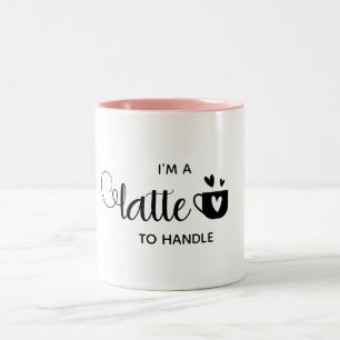 2 Couleurs Je suis en retard pour gérer une mignonne tasse 