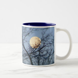 2 Couleurs Je t'aime dans la lune et la tasse arrière de