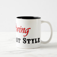 "Je tasse balance de côte ouest style"