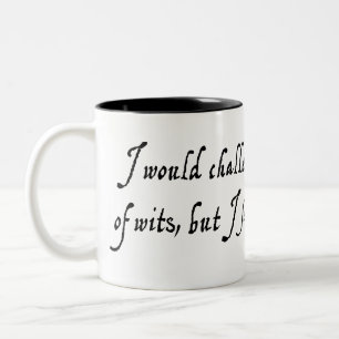 2 Couleurs Je vous défierais dans une tasse de joute d'espri