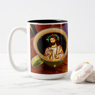 2 Couleurs Jésus dans une tasse