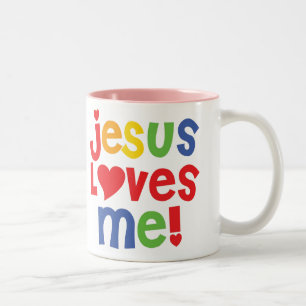 2 Couleurs Jésus m'aime ! tasse