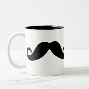 2 Couleurs juste une tasse de moustache