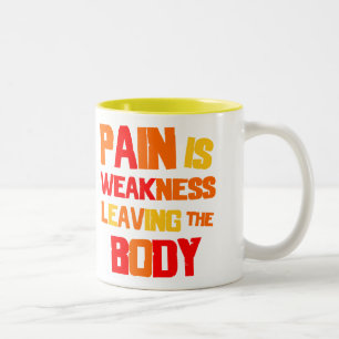 2 Couleurs La douleur est faiblesse… Tasse