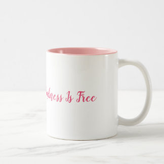2 Couleurs La gentillesse est tasse de café libre