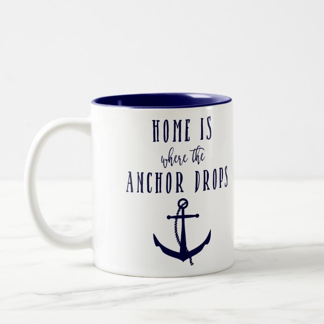 2 Couleurs La maison est où l'Ancre laisse tomber la tasse (Gauche)