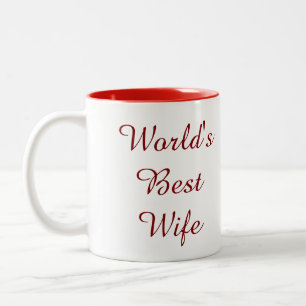 2 Couleurs La meilleure tasse de l'épouse du monde