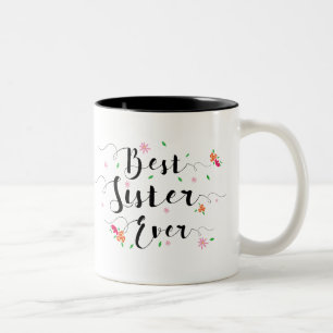 2 Couleurs La meilleure tasse de soeur jamais