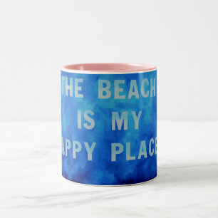 2 Couleurs La plage est ma tasse heureuse d'endroit