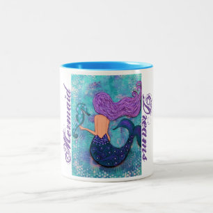 2 Couleurs La sirène rêve la tasse