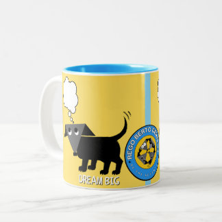 2 Couleurs La tasse à deux tons "Dream Big" de Rego Berto
