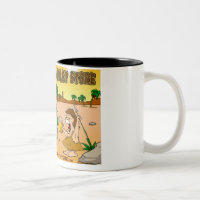 La tasse de café de caverne d'homme
