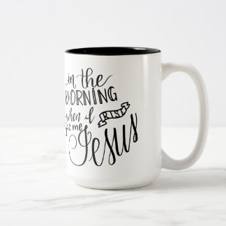2 Couleurs La tasse de Handlettered, dire chrétien, me