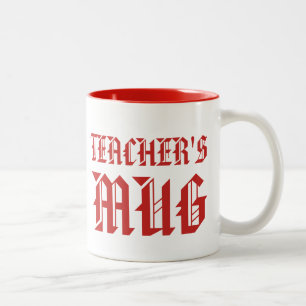 2 Couleurs La tasse de l'enseignant Bright Bright Fun Humou