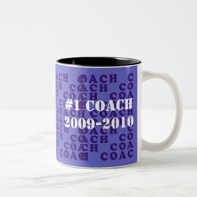 2 Couleurs La tasse de l'entraîneur - le pourpre marque avec (Droit)
