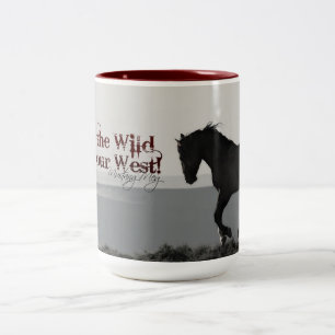 2 Couleurs La tasse de MustangWILD "maintiennent le sauvage