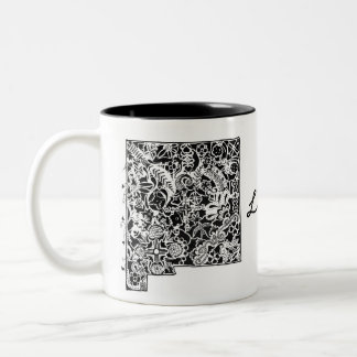 2 Couleurs La tasse "du Nouveau Mexique d'amour"