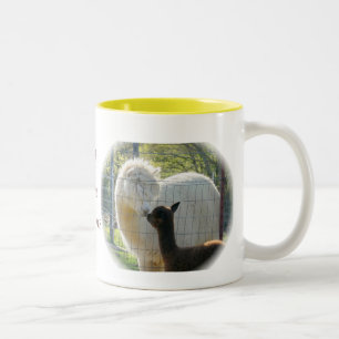 2 Couleurs L'alpaga embrasse la tasse