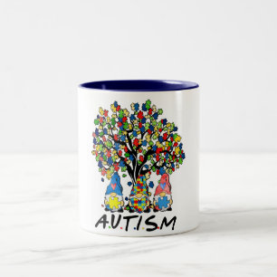 2 Couleurs L'autisme engendre une tasse de café à deux tons