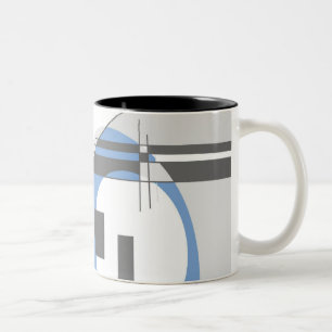 2 Couleurs Le gris brillent la tasse