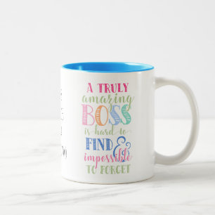 2 Couleurs Le meilleur patron, tasse de patron, cadeau de