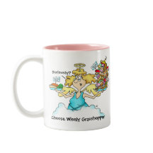 Le moucheron choisissent sagement la tasse